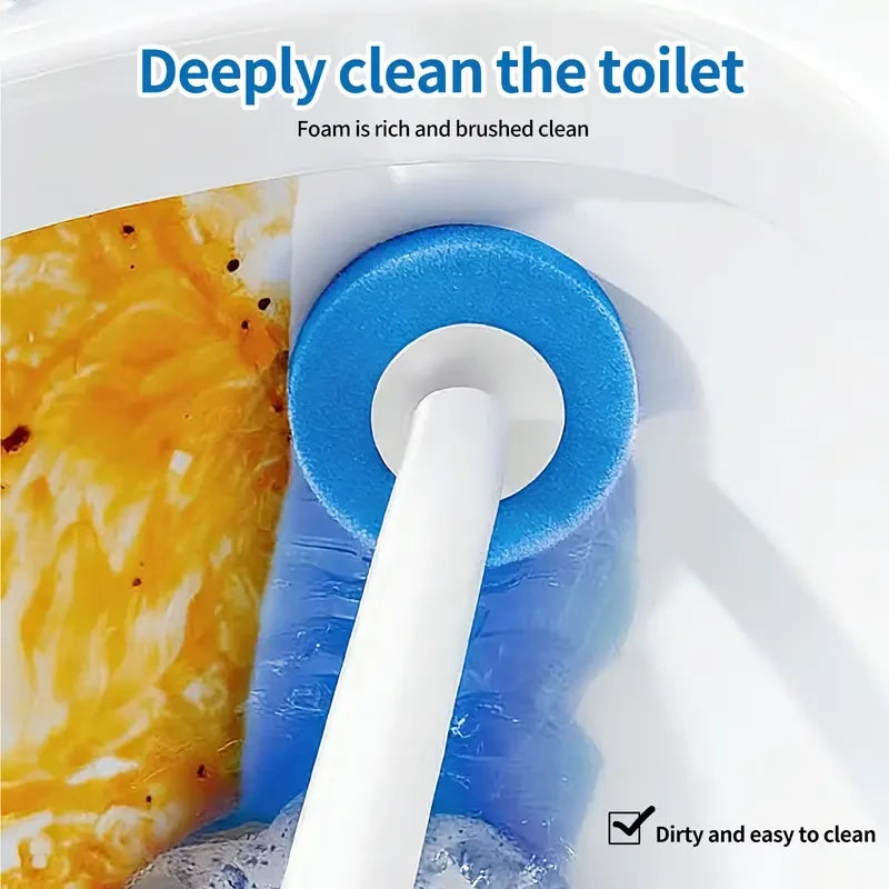 Disposable Toilet Scrubber Brush Kit
