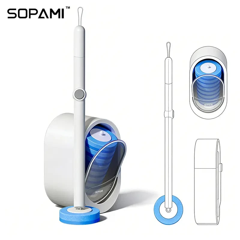 Disposable Toilet Scrubber Brush Kit