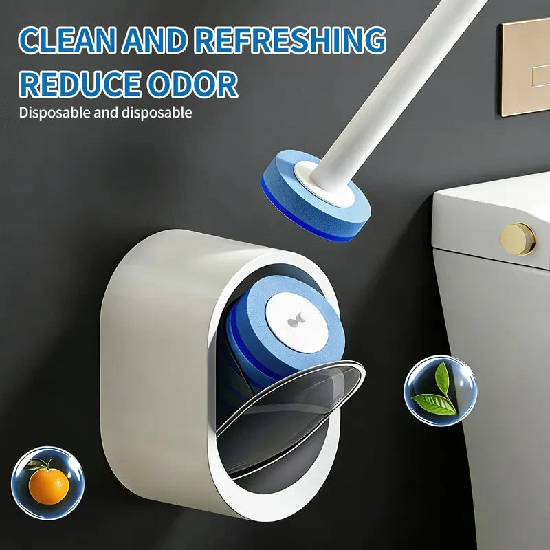 Disposable Toilet Scrubber Brush Kit