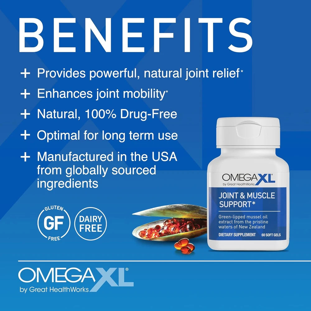 OmegaXL Joint Support Supplement for Mobility