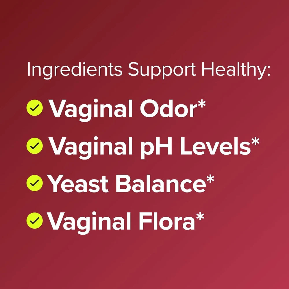Vaginal Probiotic Supplement for pH and Odor Balance