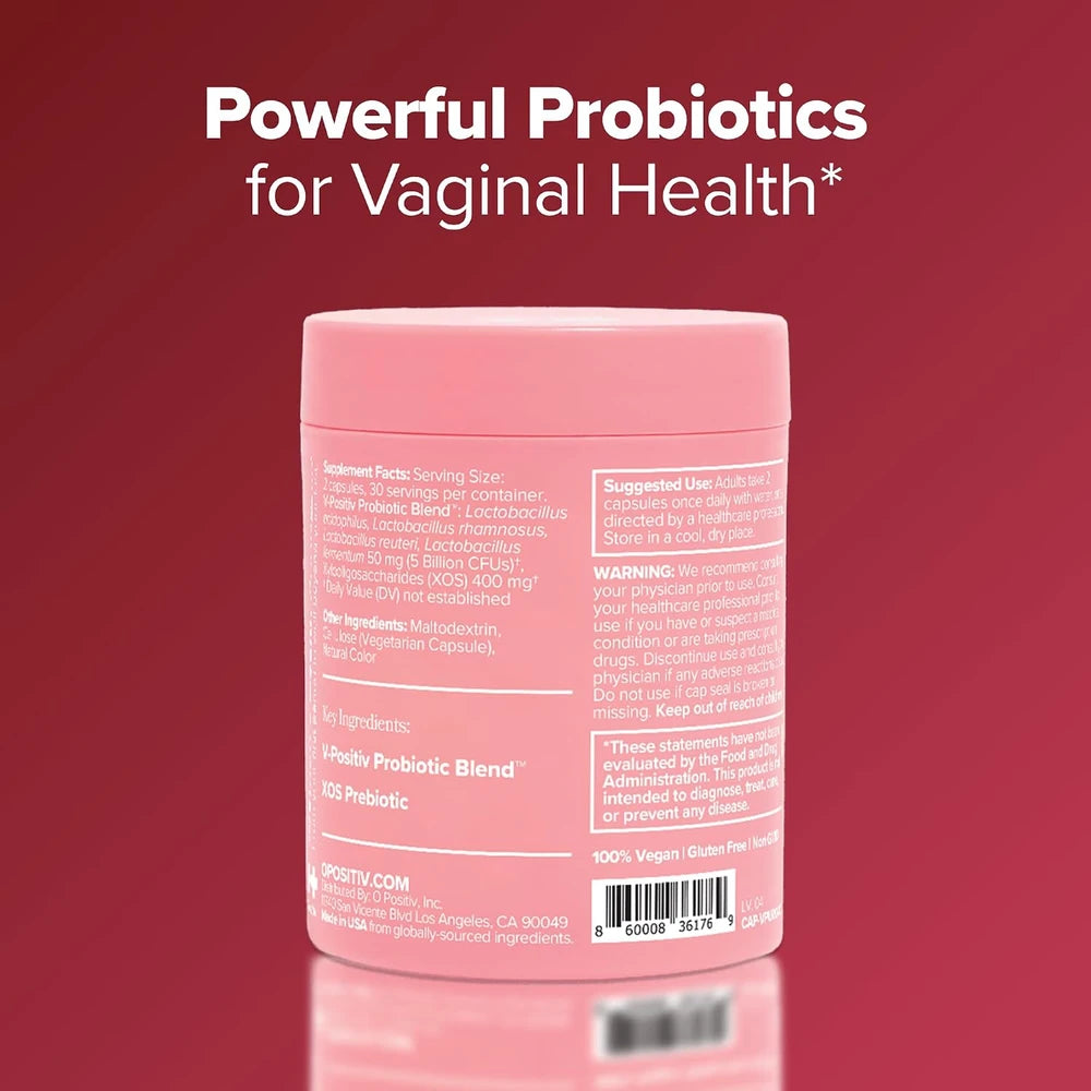 Vaginal Probiotic Supplement for pH and Odor Balance